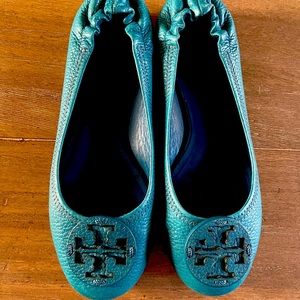 Tory Burch Blue Flats